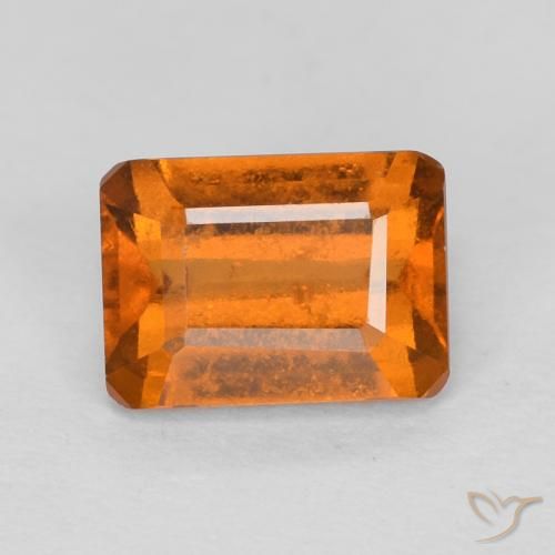 1.26ct 天然 深橙色 钙铝榴石, 祖母绿式切割, VS