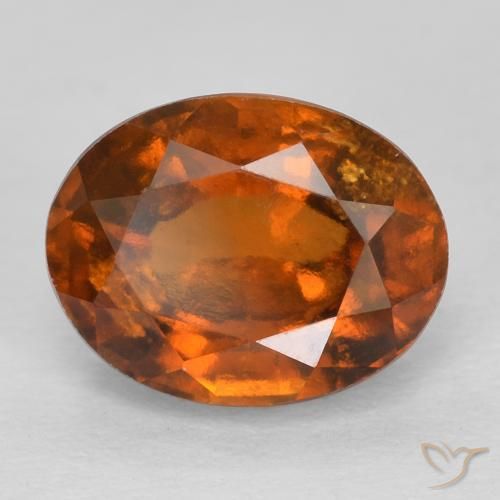 2.42ct 天然 琥珀橙 钙铝榴石, 椭圆形, VS