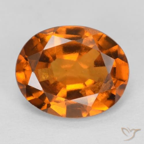 1.84ct 天然 深橙色 钙铝榴石, 椭圆形, VS