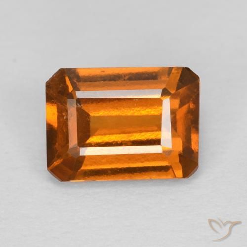 1.18ct 天然 深橙色 钙铝榴石, 祖母绿式切割, VS