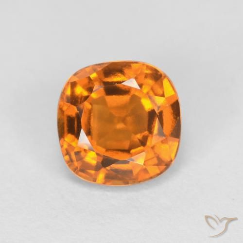 1.40ct 天然 杏橙 钙铝榴石, 软垫, VVS-VS