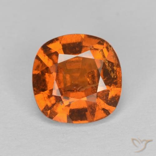 1.50ct 天然 深橙色 钙铝榴石, 软垫, VS