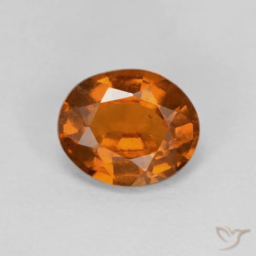 1.88ct 天然 Medium Dark-Orange 钙铝榴石, 椭圆形, VVS-VS