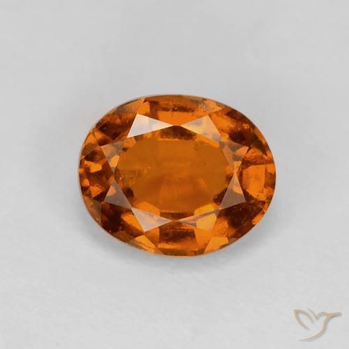 2.01ct 天然 Medium Dark-Orange 钙铝榴石, 椭圆形, VVS-VS