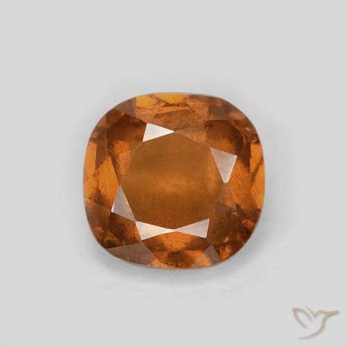 1.12ct 天然 Medium Dark-Orange 钙铝榴石, 软垫, VS