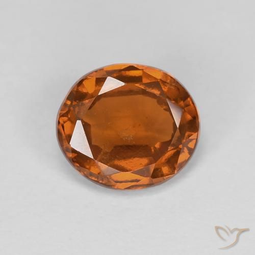 1.21ct 天然 Medium Dark-Orange 钙铝榴石, 椭圆形, VS