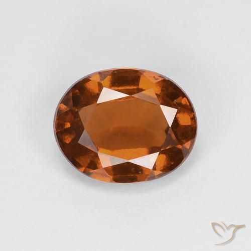 1.56ct 天然 深橙色 钙铝榴石, 椭圆形, VS