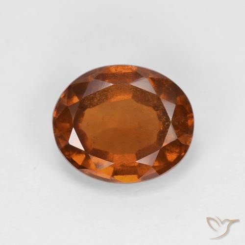1.74ct 天然 深橙色 钙铝榴石, 椭圆形, VS