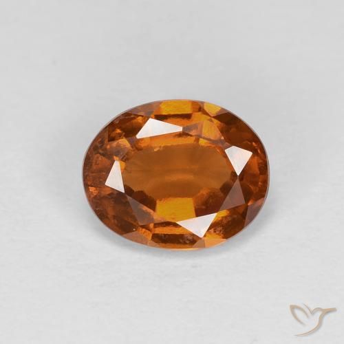 1.19ct 天然 Medium Dark-Orange 钙铝榴石, 椭圆形, VS