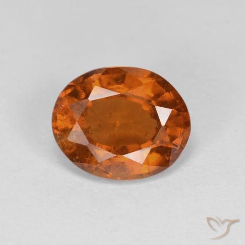 1.83ct 天然 深橙色 钙铝榴石, 椭圆形, VS