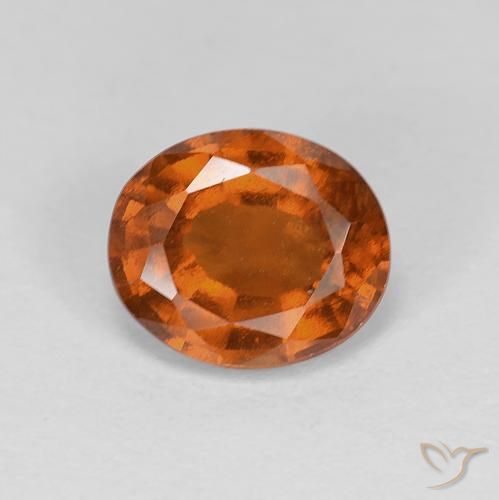 1.97ct 天然 Medium Dark-Orange 钙铝榴石, 椭圆形, VS