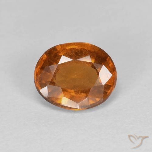 1.26ct 天然 红橙色 钙铝榴石, 椭圆形, VS