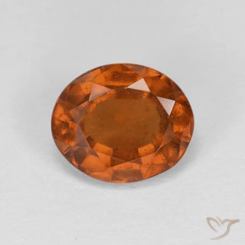1.85ct 天然 深橙色 钙铝榴石, 椭圆形, VS