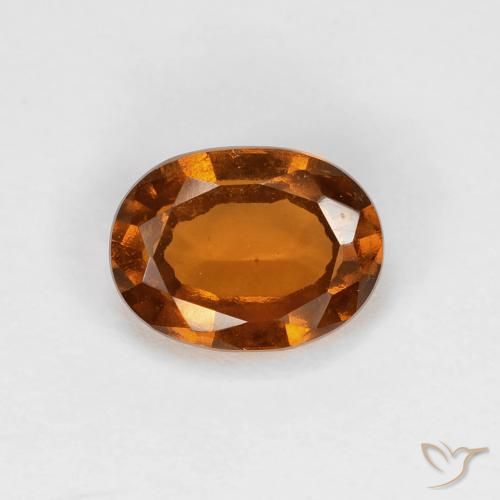 1.21ct 天然 Medium Dark-Orange 钙铝榴石, 椭圆形, VS