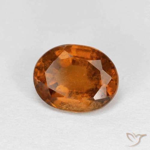 1.79ct 天然 Medium Dark-Orange 钙铝榴石, 椭圆形, VS