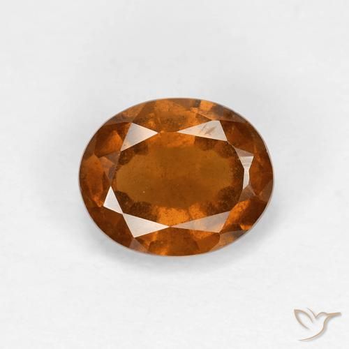 1.37ct 天然 中橙 钙铝榴石, 椭圆形, VS