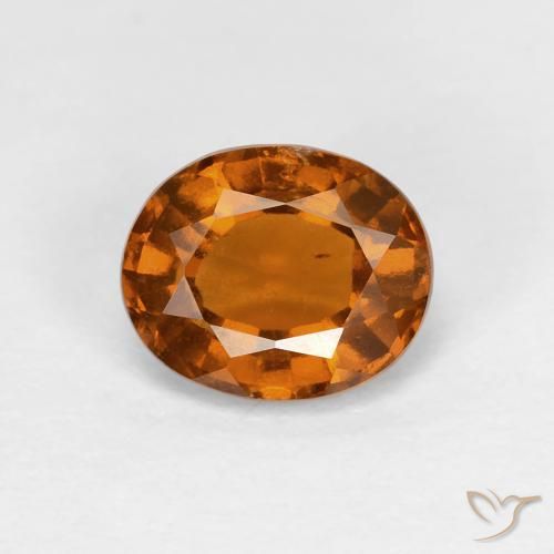 1.52ct 天然 Medium Dark-Orange 钙铝榴石, 椭圆形, VS