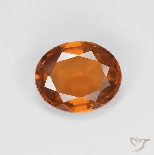 1.81ct 天然 深橙色 钙铝榴石, 椭圆形, VVS-VS