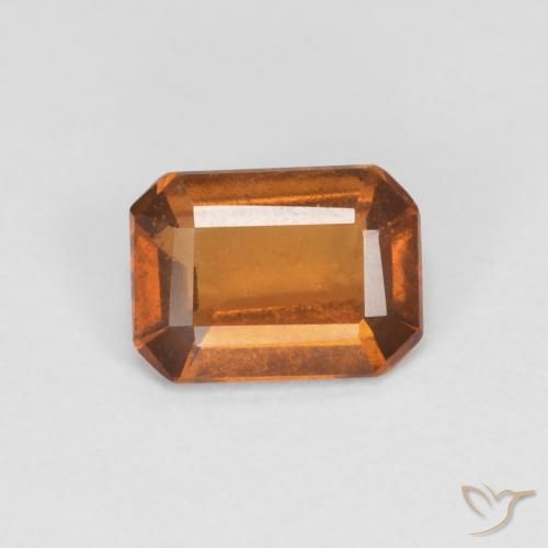 0.99ct 天然 深橙色 钙铝榴石, 祖母绿式切割, VS