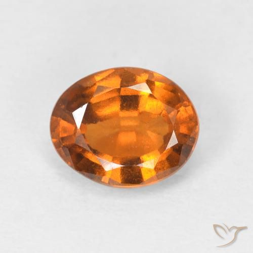 1.46ct 天然 中橙 钙铝榴石, 椭圆形, VVS-VS