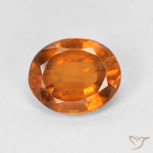 1.72ct 天然 深橙色 钙铝榴石, 椭圆形, VS