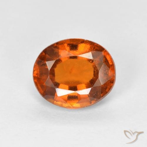 1.41ct 天然 中橙 钙铝榴石, 椭圆形, VS