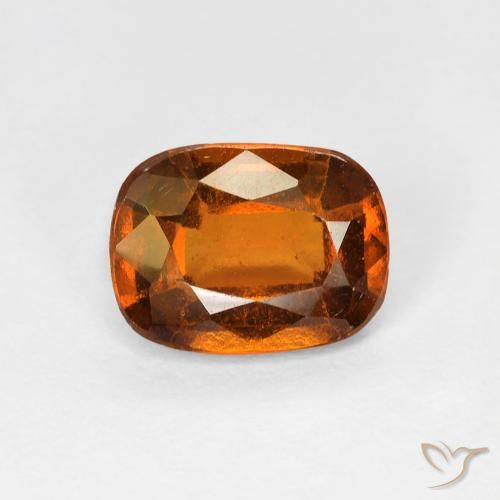 1.58ct 天然 中橙 钙铝榴石, 软垫, VS