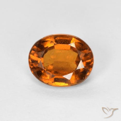 1.22ct 天然 深橙色 钙铝榴石, 椭圆形, VVS-VS
