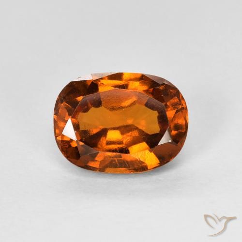 1.73ct 天然 Medium Dark-Orange 钙铝榴石, 软垫, VS-SI