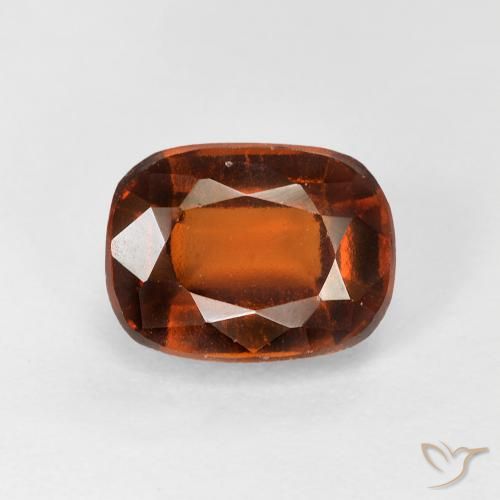 2.33ct 天然 琥珀橙 钙铝榴石, 软垫, VVS-VS