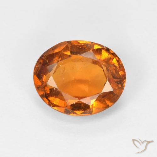 1.53ct 天然 黄橙色 钙铝榴石, 椭圆形, VS-SI