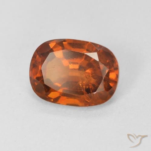 1.64ct 天然 红橙色 钙铝榴石, 椭圆形, VS-SI