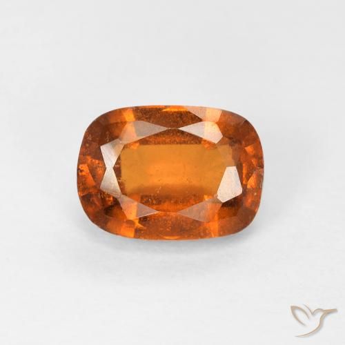 1.34ct 天然 深橙色 钙铝榴石, 软垫, VS-SI