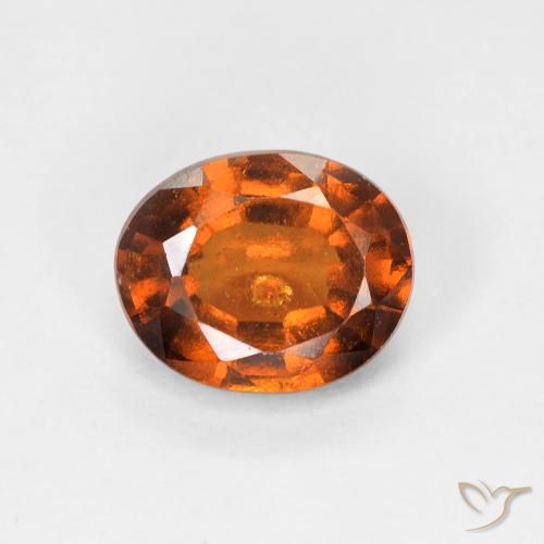 1.39ct 天然 红橙色 钙铝榴石, 椭圆形, VS-SI