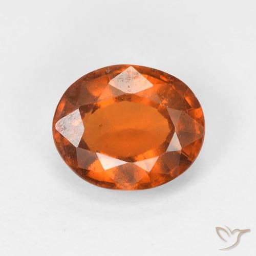 1.68ct 天然 中橙 钙铝榴石, 椭圆形, VS