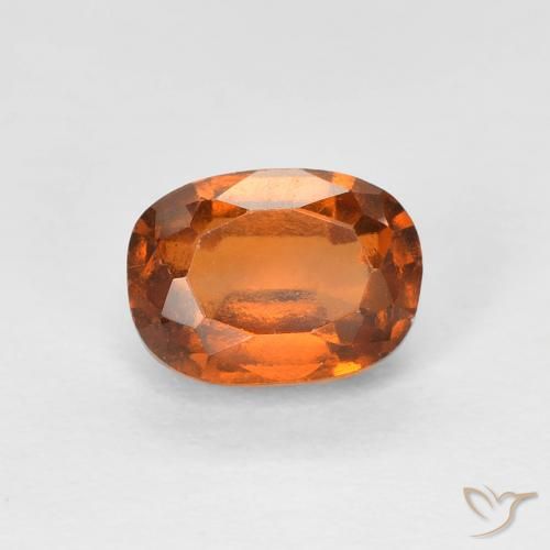 1.36ct 天然 深橙色 钙铝榴石, 软垫, VS