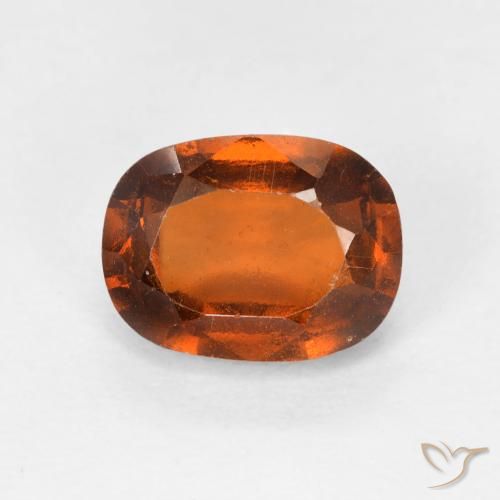 2.10ct 天然 Medium Dark-Orange 钙铝榴石, 软垫, VS