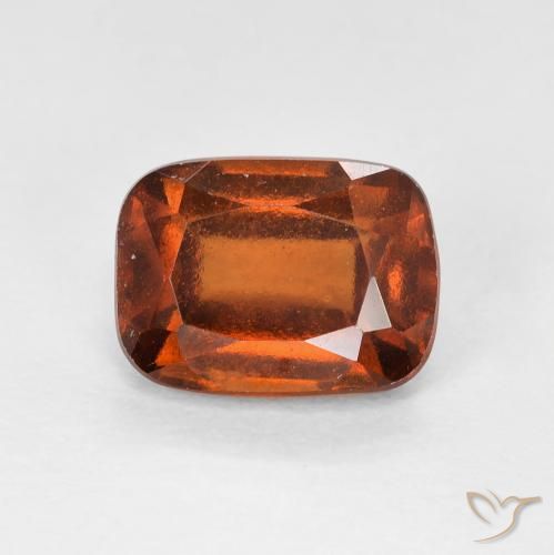 2.14ct 天然 琥珀橙 钙铝榴石, 软垫, VS
