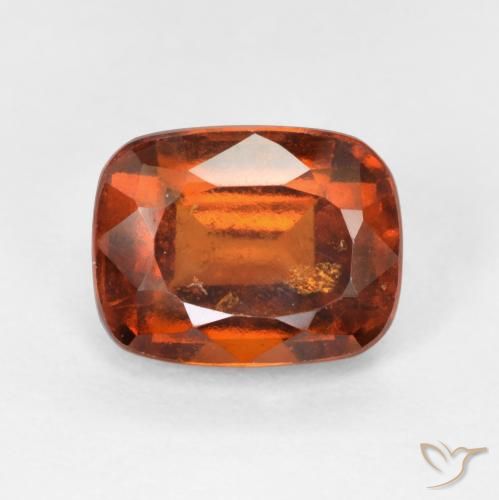 3.22ct 天然 红橙色 钙铝榴石, 软垫, VS