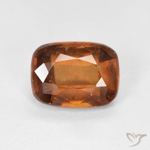 2.00ct 天然 琥珀橙 钙铝榴石, 软垫, VS