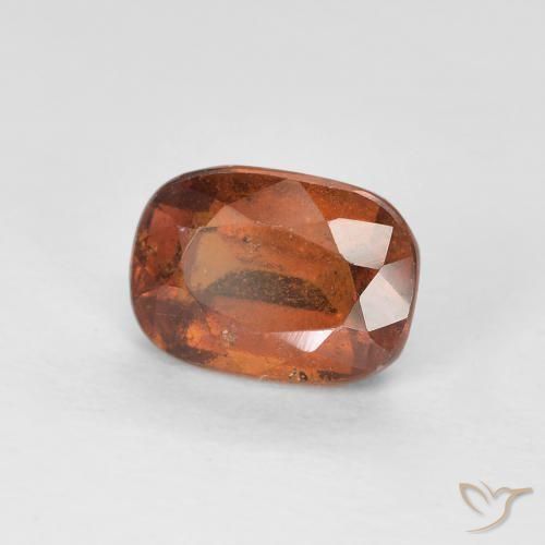 1.31ct 天然 琥珀橙 钙铝榴石, 软垫, VS