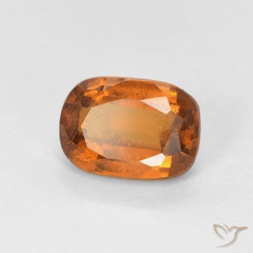 1.26ct 天然 黄橙色 钙铝榴石, 软垫, VVS-VS