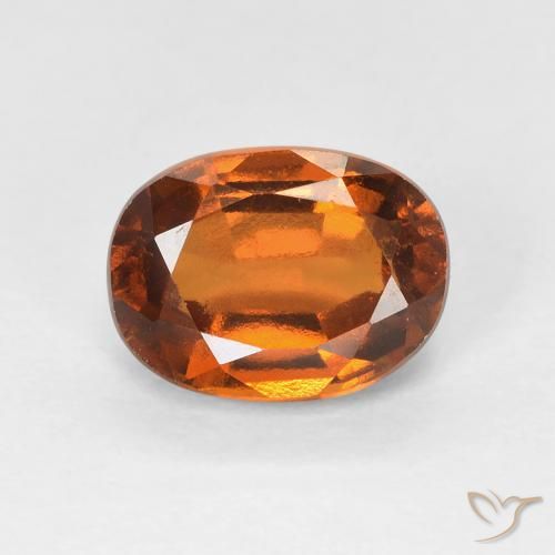 1.89ct 天然 中橙 钙铝榴石, 椭圆形, VVS-VS