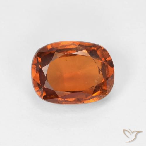 2.13ct 天然 Medium Dark-Orange 钙铝榴石, 软垫, VVS-VS