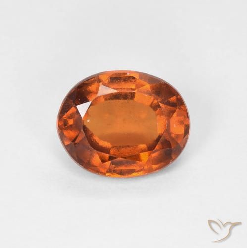 1.53ct 天然 Medium Dark-Orange 钙铝榴石, 椭圆形, VS
