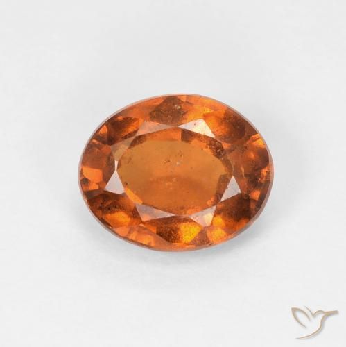 1.71ct 天然 深橙色 钙铝榴石, 椭圆形, VS