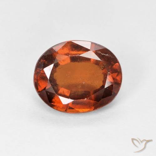 1.84ct 天然 中橙 钙铝榴石, 椭圆形, VS