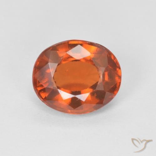 1.74ct 天然 Medium Dark-Orange 钙铝榴石, 椭圆形, VS