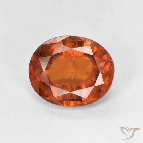 2.67ct 天然 Medium Dark-Orange 钙铝榴石, 椭圆形, VS-SI