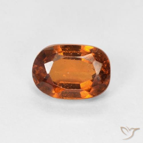 1.32ct 天然 深橙色 钙铝榴石, 椭圆形, VS
